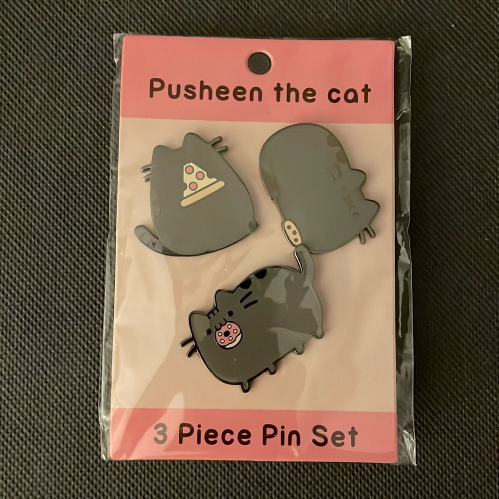 Pusheen the cat 3 Piece Pin Set